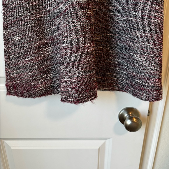 LOFT NWT Boucle/Tweed A-Line Dress with Bell Sleeve and Button Detail - Picture 7 of 9